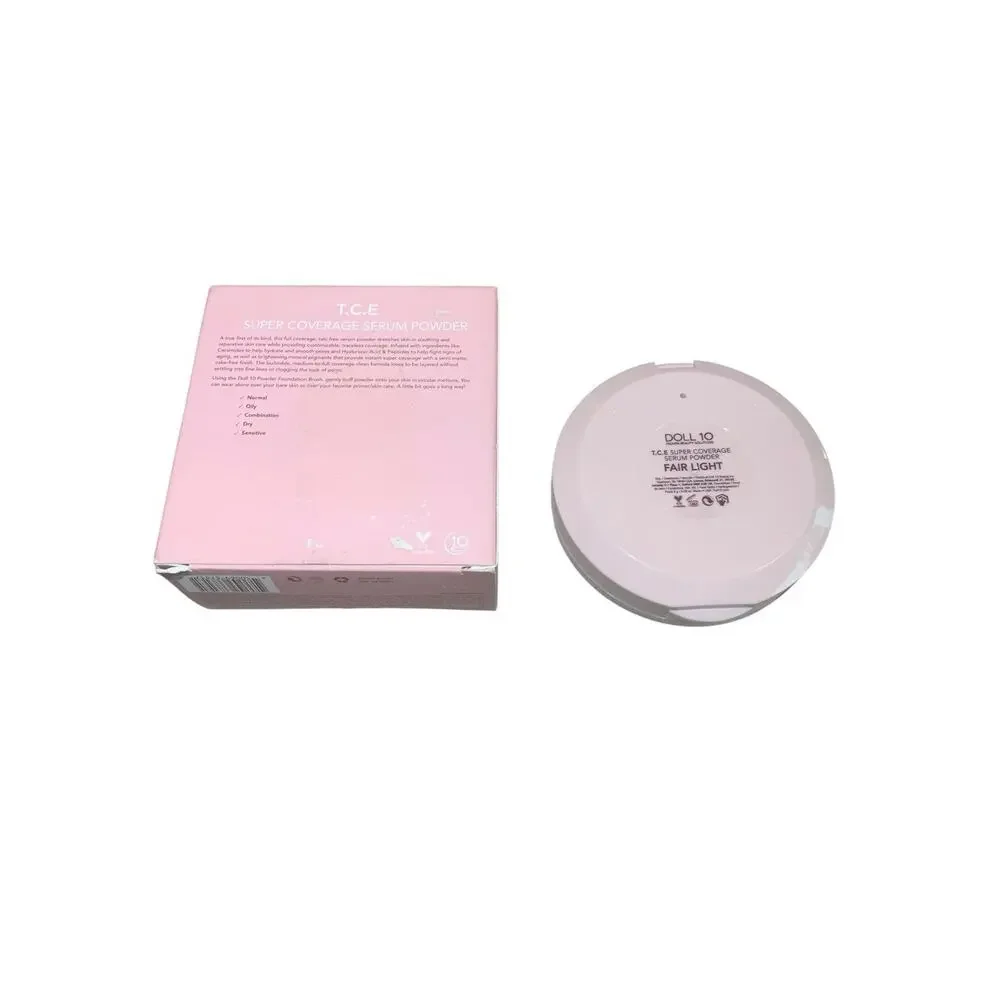 Doll 10 T.C.E.‎ Super Coverage Serum Powder Fair/Light – Full Size – NEW